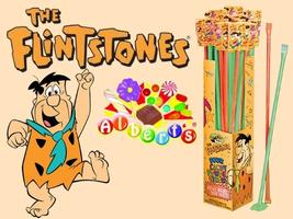 Alberts Flintstones Candy Powder Straws 48ct 